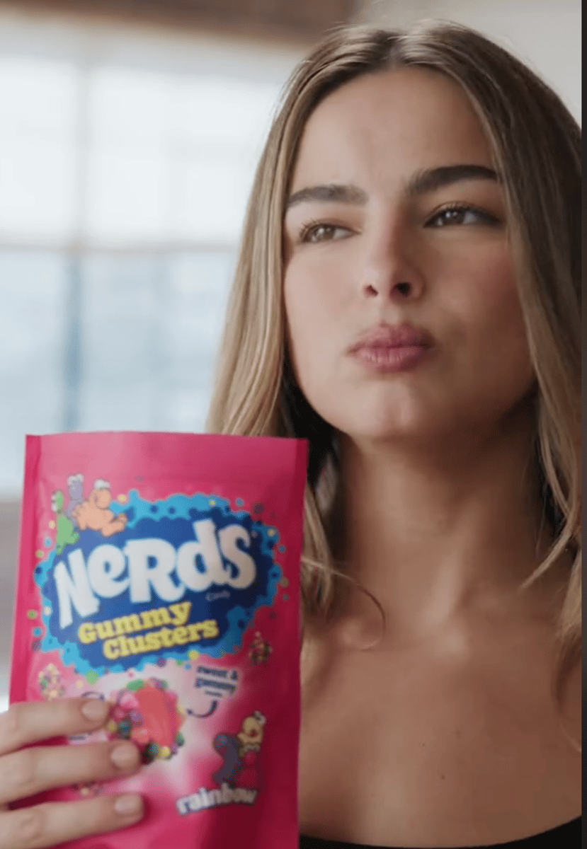 Nerds partnered with Addison Rae on a Super Bowl Commercial 